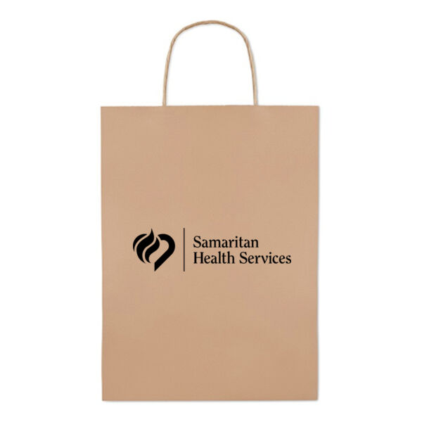 SHS - Kraft Paper Bag, Small One Side Imprint Thumbnail